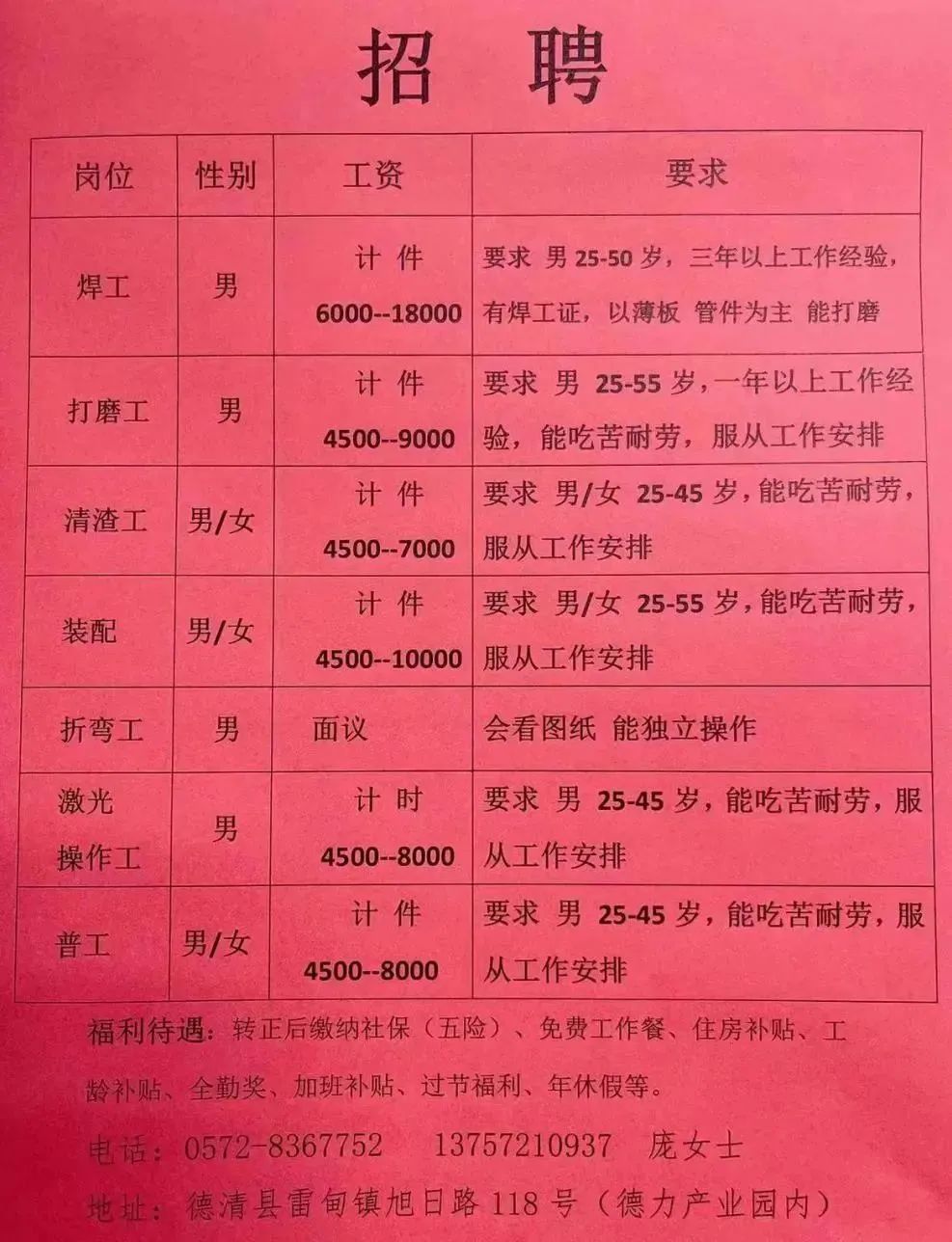 曹县招工的最新招聘信息曹县招工最新招聘信息详解